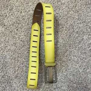 Free People Yellow Leather Belt